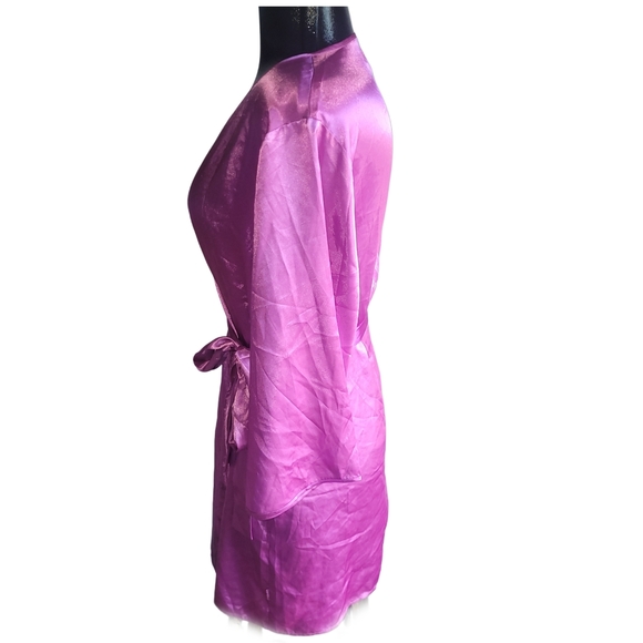 La Senza Pink Satin Robe S - Picture 4 of 6